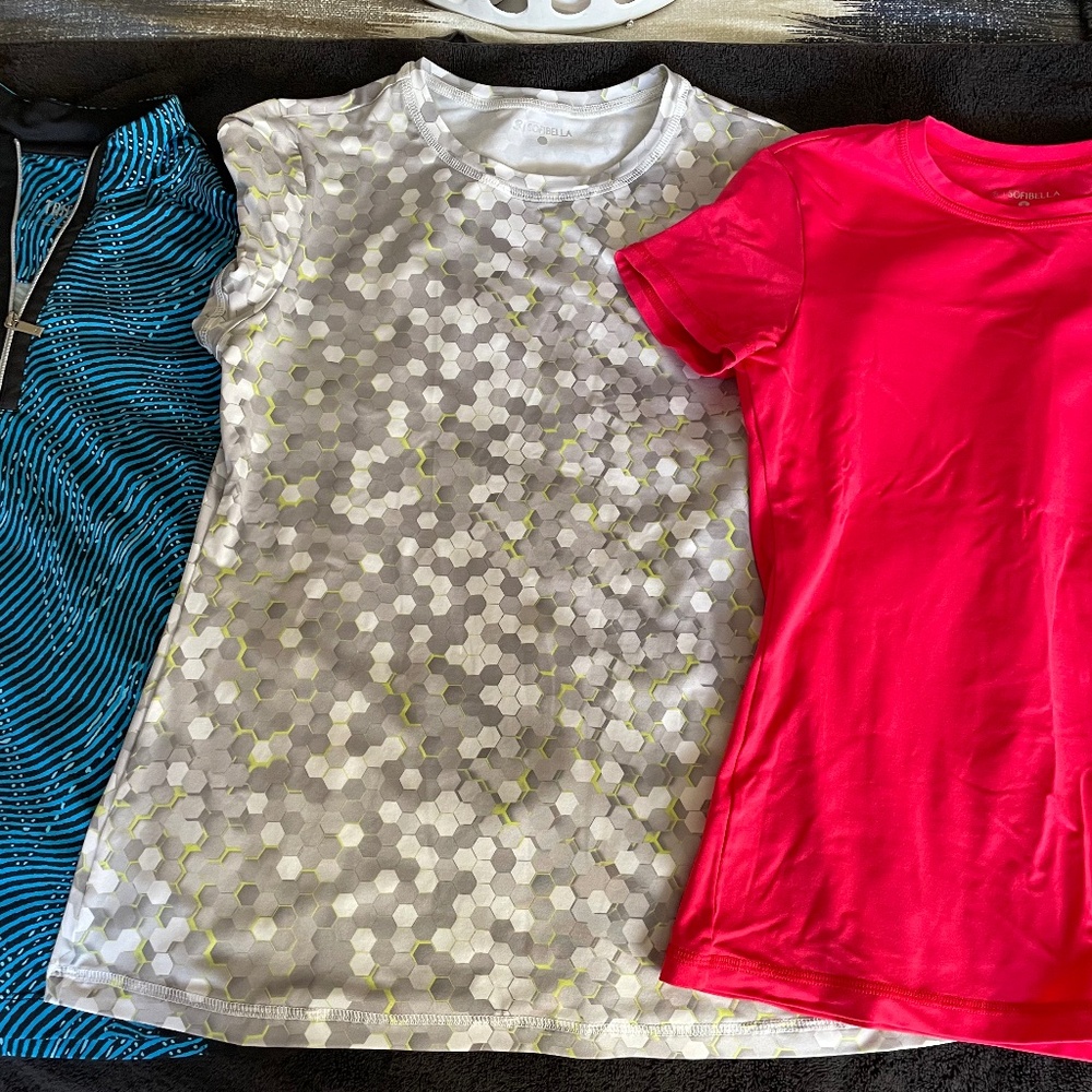 3 Pickleball/Tennis Shirts - 2 Sofibella, 1 Tail